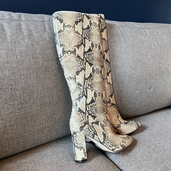 NEW. Cole Haan Tall Snakeskin style boot - NEW - Picture 3 of 6